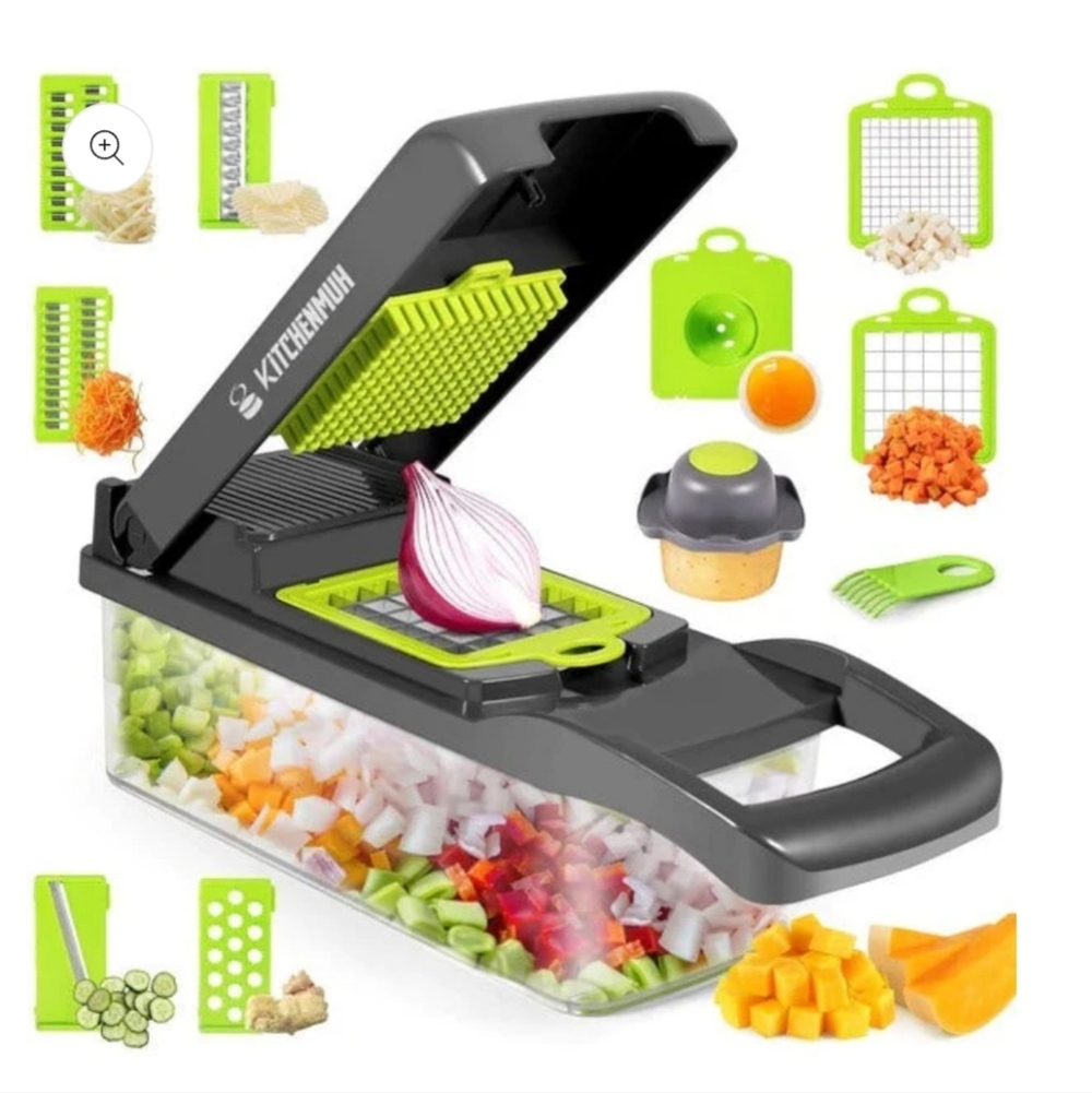 Kitchen Ideas 16-in-1 Veggie Slicer With Container Fruit Vegetable Chopper